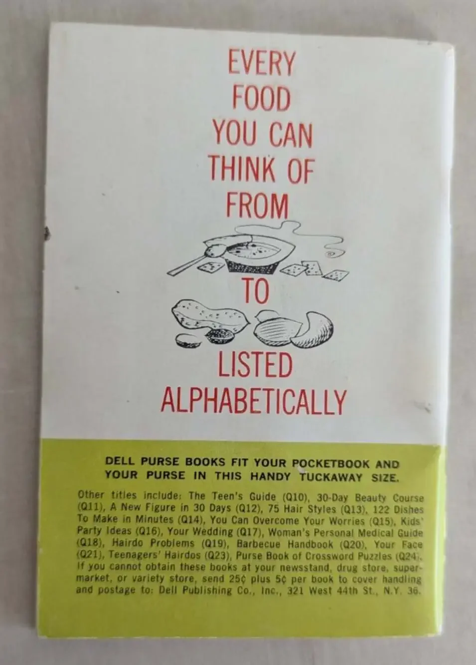 Count Your Calories Dell Purse Book 1959 Copyright
